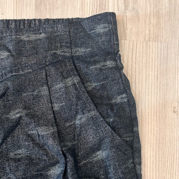 Free People Linen Metallic Elastic Waist Pants - Picture 5 of 9